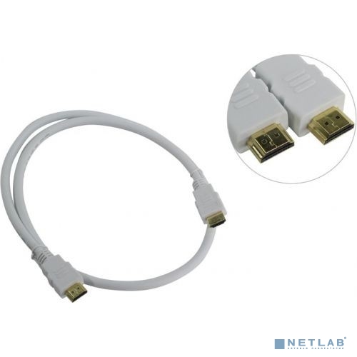Aopen Кабель HDMI 19M/M ver 2.0, 1М, белый  <ACG711W-1M>