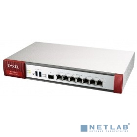 ZYXEL ATP500-RU0102F Межсетевой экран ZyWALL ATP500, Rack, порты LAN/WAN (7xGE и 1xSFP), 2xUSB3.0, AP Controller (2/34), Device HA Pro, Sandbox, Botnet Filter, полный UTM-функционал на 1 год