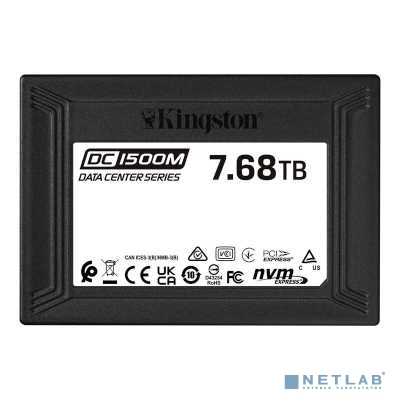 Kingston Enterprise SSD 7,68TB DC1500M U.2 PCIe NVMe SSD (R3100/W2700MB/s) 1DWPD (Data Center SSD for Enterprise)