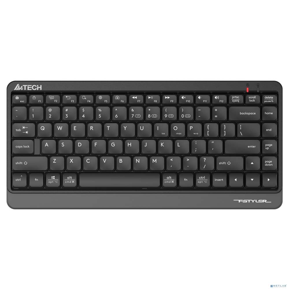 Клавиатура A4Tech Fstyler FBK11 черный/серый USB беспроводная BT/Radio slim [1595334]