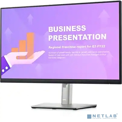 LCD Dell 23.8" P2422HE черный {IPS 1920x1080 60Hz 5ms 178/178 250cd 8bit(6bit+FRC) HDMI1.4 DisplayPort1.2 4xUSB3.2 RJ45 Pivot VESA} [2422-5205]