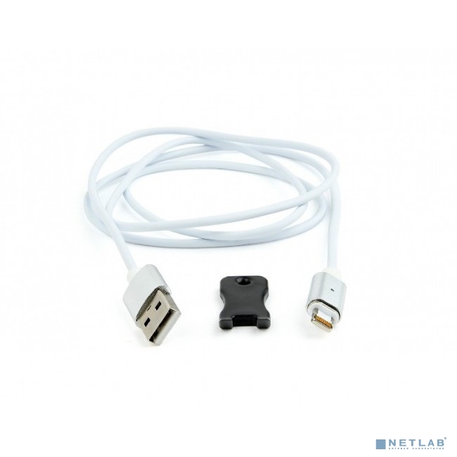 Cablexpert Кабель магнитный USB 2.0 CC-USB2-AMLMM-1M, AM/ iPhone lightning, магнитный кабель, 1м, алюминиевые разъемы, коробка