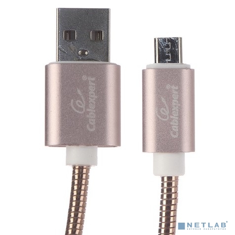 Cablexpert Кабель USB 2.0 CC-G-mUSB02Cu-0.5M AM/microB, серия Gold, длина 0.5м, золото, блистер