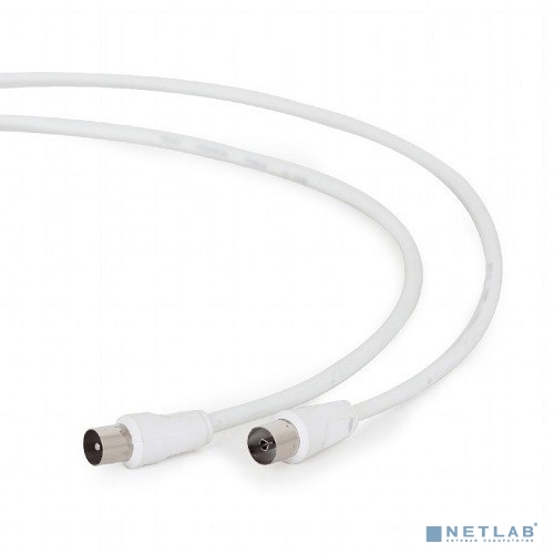 Gembird Кабель Кабель телевизионный, Coaxial M/F, белый, 3м (CCV-515-W-3M)