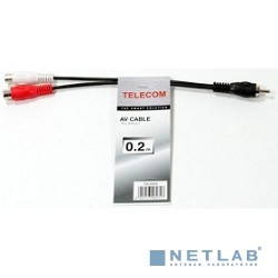 Telecom Кабель-разветвитель(TAV4954-0.2M) 1RCA (M) - 2RCA (F)
