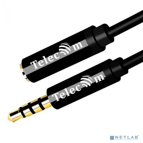 Telecom TAV7179M-1M Кабель удлинит 3.5 Jack (M) - 3.5 Jack (F), 1м Telecom PRO <TAV7179M-1M>