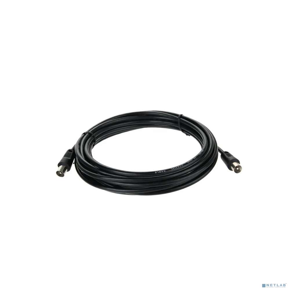 Telecom TTV9555-5M Кабель соединительный антенный 9.5mm, 75Ом,ТВ-М-->ТВ-M, 5m, Telecom (TTV9555-5M)