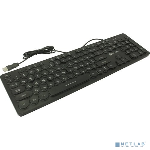 Клавиатура Oklick 420MRL черный USB slim Multimedia LED [1091226]