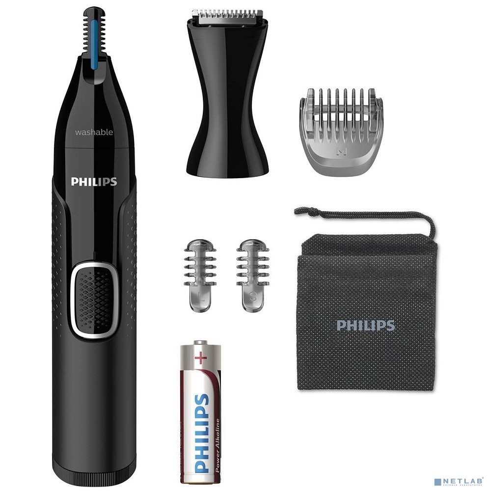 PHILIPS NT5650/16  Триммер ,3 насадки, черный