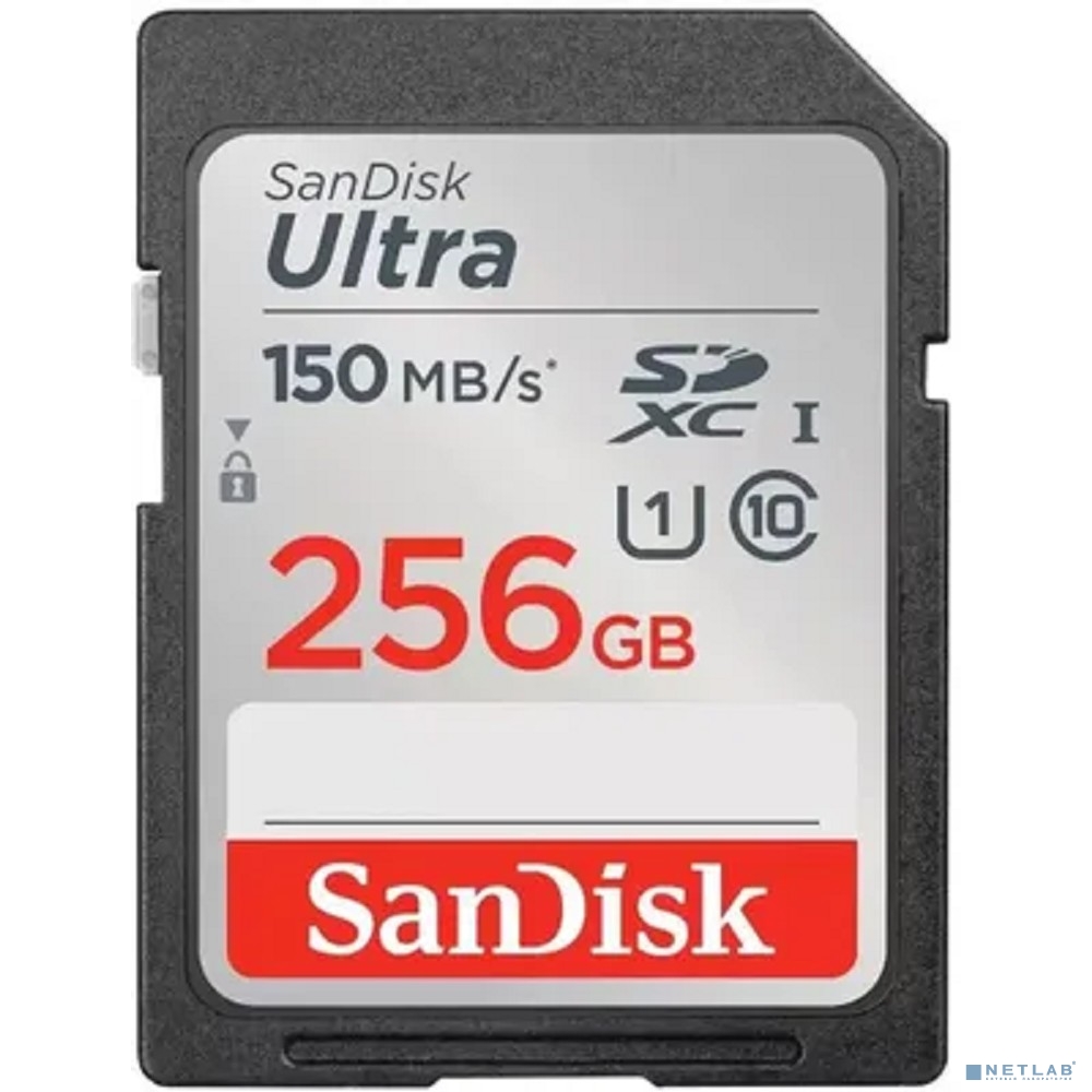 Флеш карта SDXC 256GB SanDisk SDXC Class 10 UHS-I U1 Ultra R 150MB/s <SDSDUNC-256G-GN6IN>