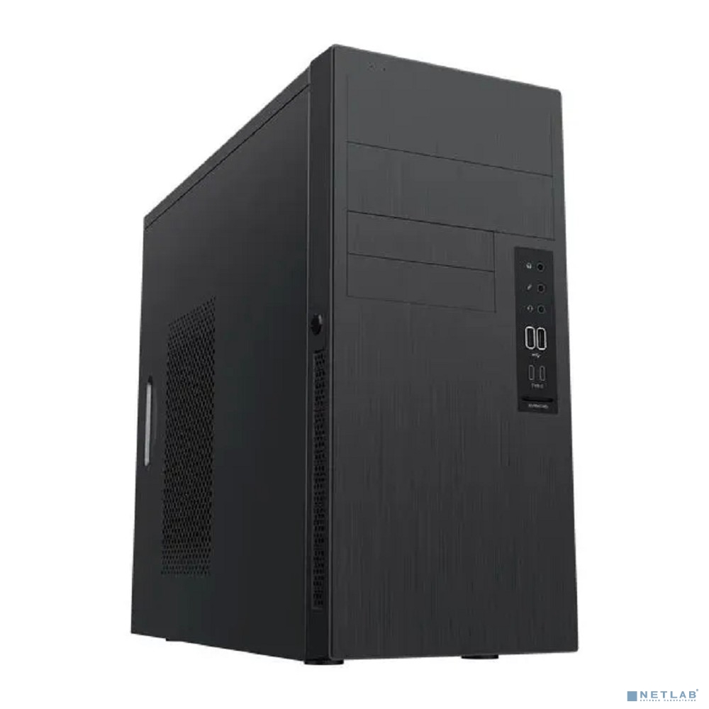 PowerCool Корпус без ТМ, BU-73-NP-E (mATX, Без БП, 2*USB2.0, 2*Type-C, CR, HD Audio, E-lock)