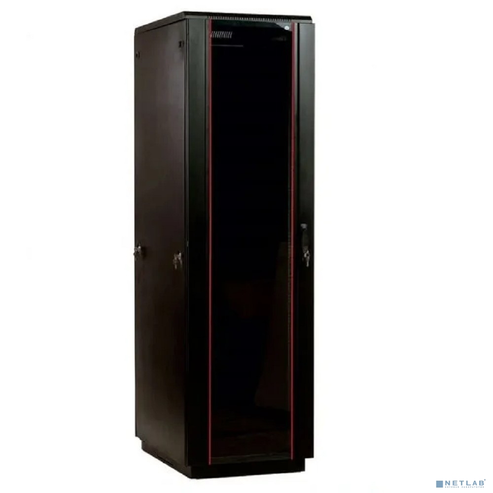 ЦМО Шкаф телекоммуникационный напольный 48U (800 x 1000) дверь стекло, чёрный, ШТК-М-48.8.10-1ААА-9005