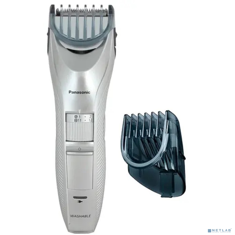 Машинка для стрижки Panasonic ER-GC71-S520 серебристый/черный (насадок в компл:2шт)