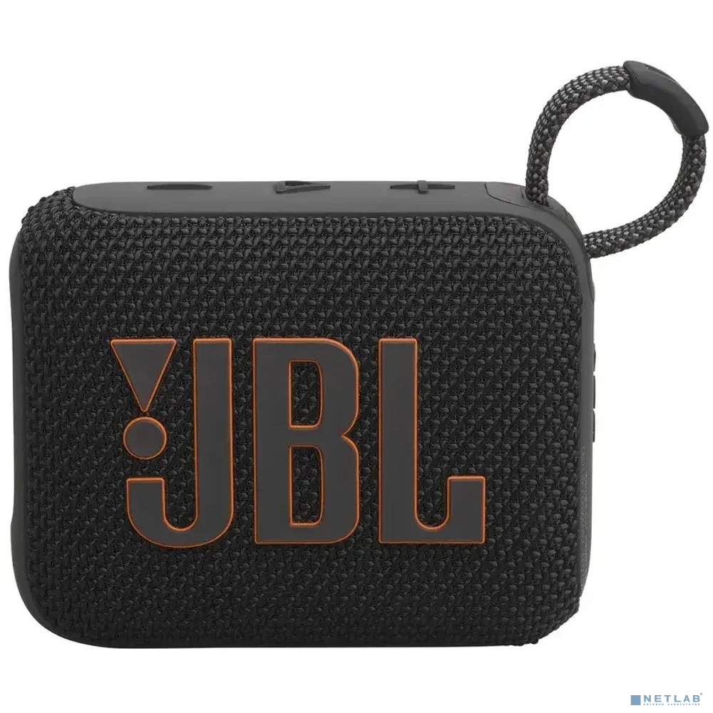 Колонка портативная JBL GO 4, 4.2Вт, черный [jblgo4blk]
