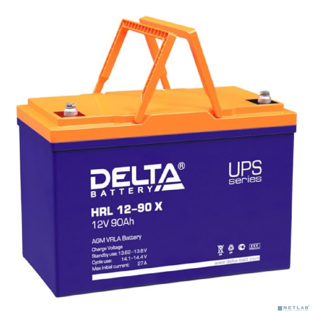 Delta HRL 12-90 X (90А\ч, 12В) свинцово- кислотный аккумулятор