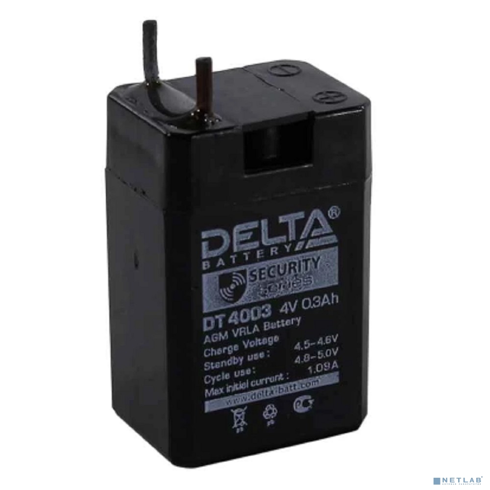 Батарея Delta DT 4003 4В, 0.3Ач