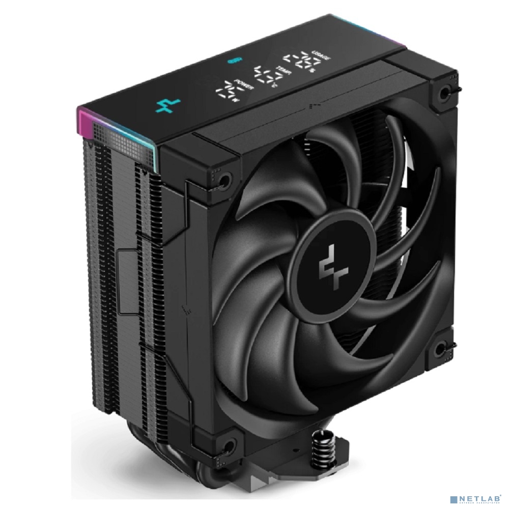 Устройство охлаждения(кулер) Deepcool AK400 Digital Pro ARGB Soc-AM5/AM4/1151/1200/1700 черный 4-pin 25dB Al+Cu LCD 220W 695gr Ret (R-AK400-BKAPMN-G)