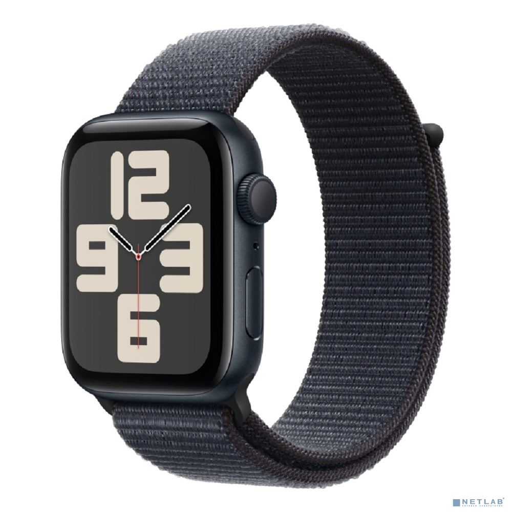Apple Watch SE (2024) 44mm Midnight Aluminium Case with Ink Sport Loop (MXEP3LL/A)