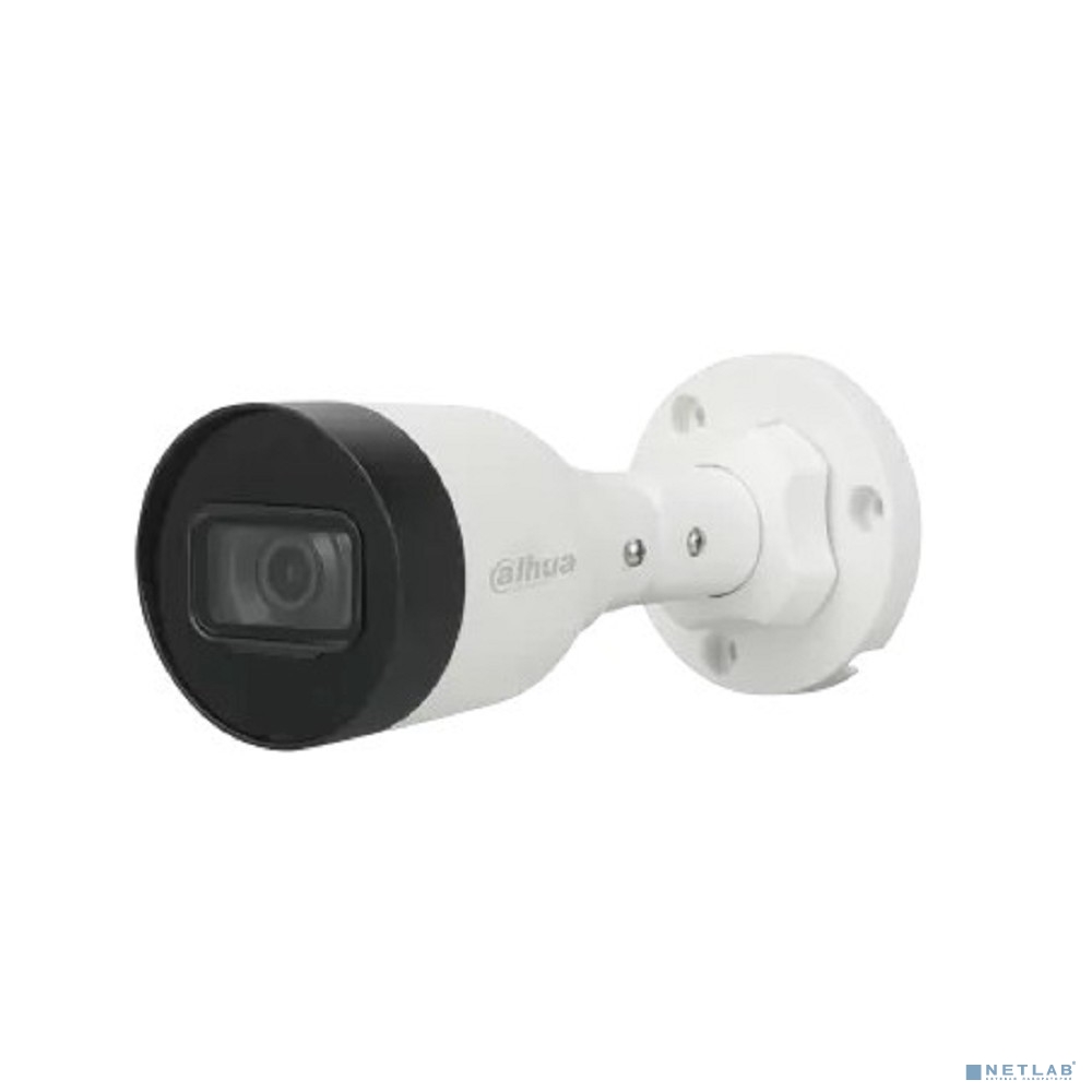 DAHUA DH-IPC-HFW1431S1P-0280B-S6 Уличная цилиндрическая IP-видеокамера 4Мп, 1/2.9” CMOS, объектив 2.8мм, обнаружение людей, ИК 30м, IP67, металл/пластик
