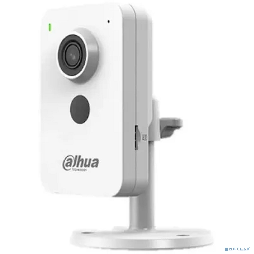 DAHUA DH-IPC-C2KP-P-0280B Компактная IP-видеокамера 2Мп c Wi-Fi, 1/2.7” CMOS, объектив 2.8мм, видеоаналитика, ИК 30м, микрофон + динамик