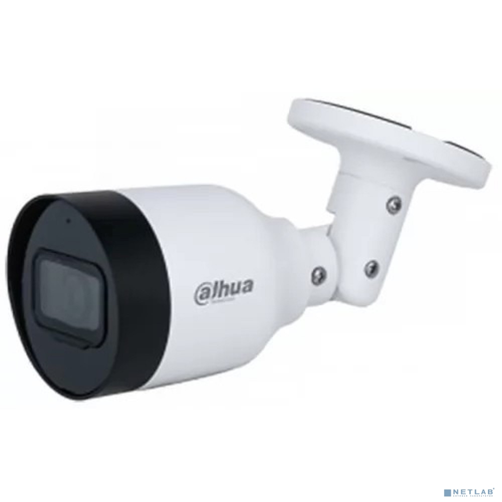 DAHUA DH-IPC-HFW1839TCP-A-IL-0280B-S6 Уличная цилиндрическая IP-видеокамера SmartDualLight 8Мп, 1/2.7” CMOS, объектив 2.8мм, обнаружение людей, микрофон, ИК 30м, LED 30м, IP67, металл/пластик