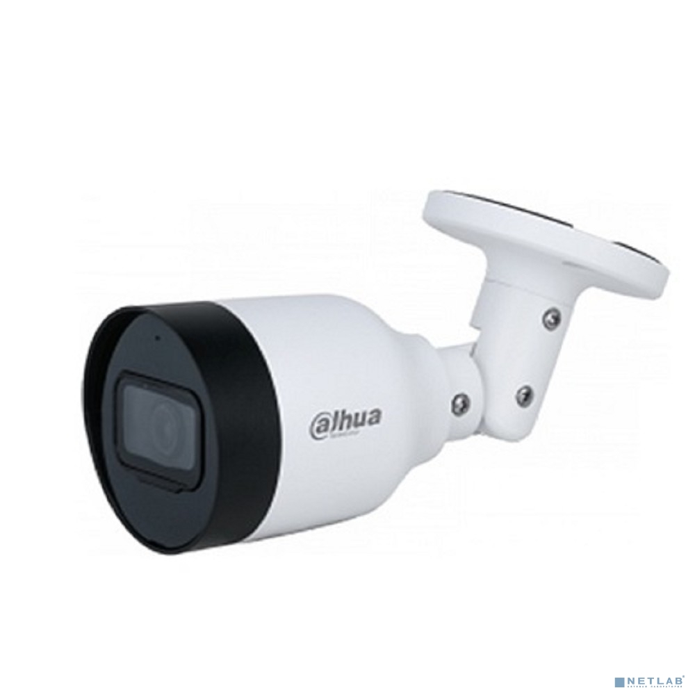 DAHUA DH-IPC-HFW1839TCP-A-IL-0360B-S6 Уличная цилиндрическая IP-видеокамера SmartDualLight 8Мп, 1/2.7” CMOS, объектив 3.6мм, обнаружение людей, микрофон, ИК 30м, LED 30м, IP67, металл/пластик