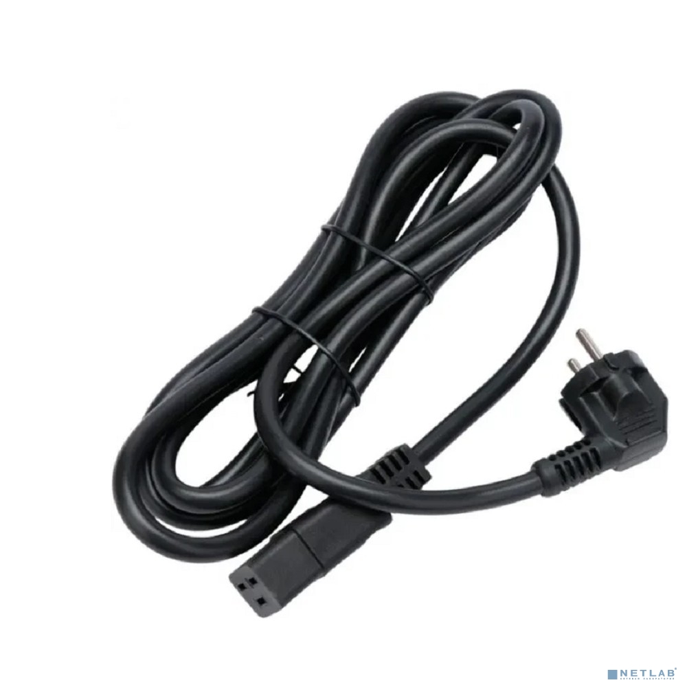 Кабель питания Cablexpert (RU) Schuko-C19, 3x2.5мм2, 16A, с заземлением, медь, 3м, черный, пак (PC-S22-C19-2.5-3M)