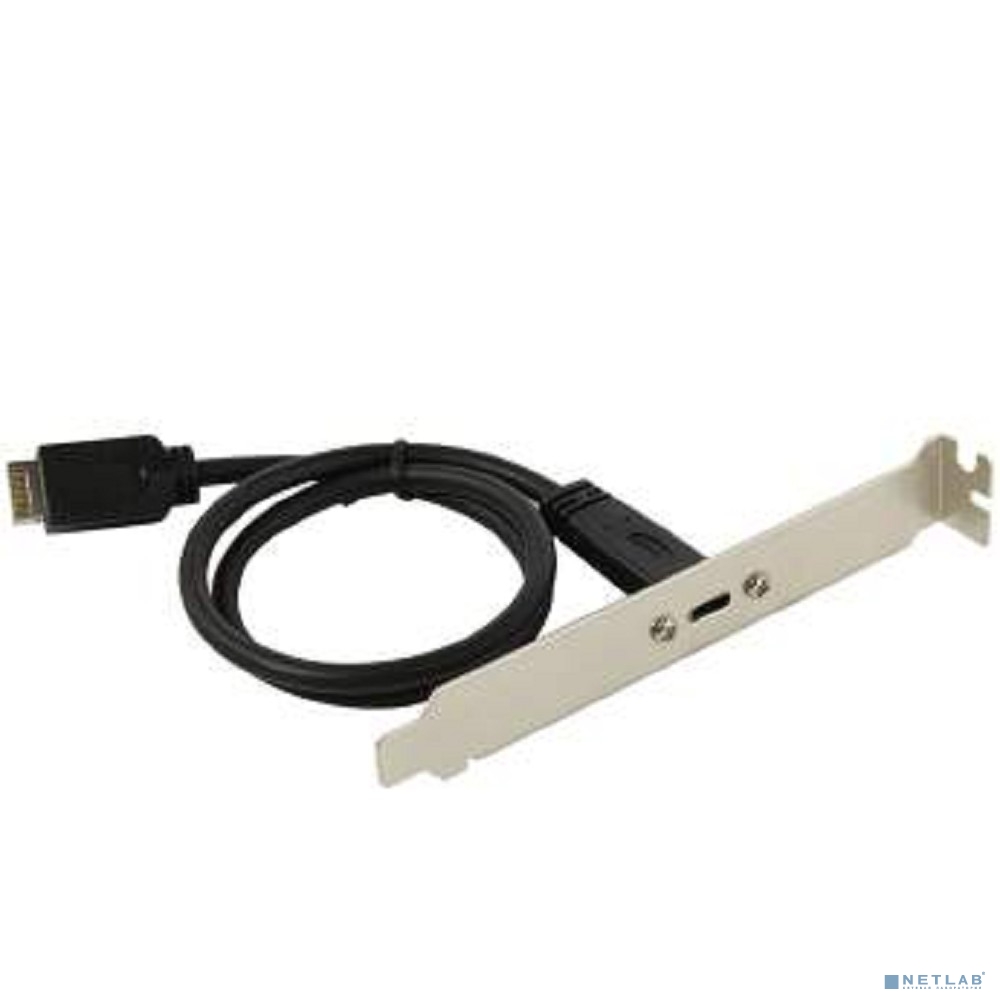 ORIENT C082E, Планка портов в корпус 1xUSB Type-C, USB3.2 Gen2 Type-E, длина кабеля 50см, oem (33182)
