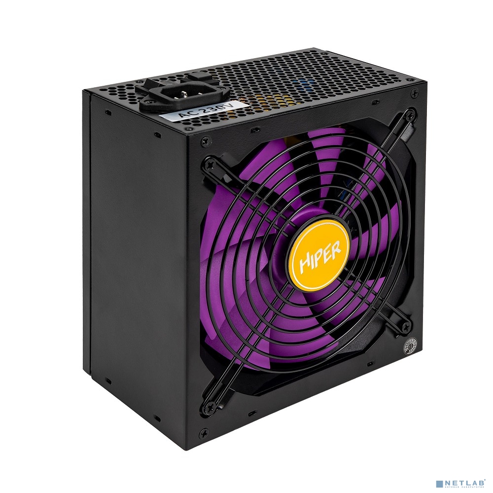 БП HIPER HPG-1300FM (1300W 80+Gold/ 14cm Fan/ 220V input/ Efficiency 93%/ Modular/ Black/BOX)