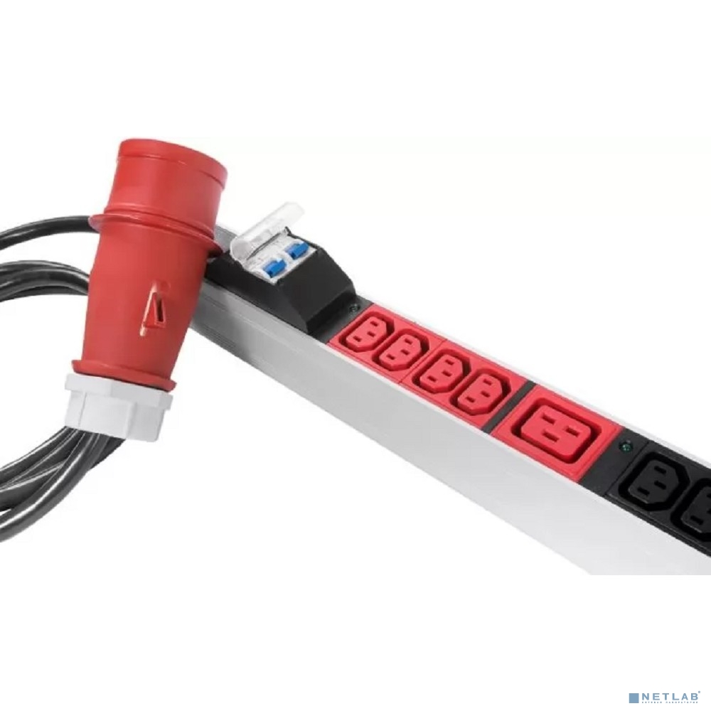 REM Верт блок розеток Rem-2MC,LINUX,мониторинг,измерение,3~32A,авт,24C13,6C19,1820мм,вх IEC309,шнур 3м