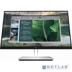 LCD HP 23.8" E24u G4 черный {IPS 1920x1080 60hz 5ms 250cd 178/178 1000:1 8bit(6bit+FRC) HDMI1.4 DisplayPort1.2 4xUSB3.2 USB-C3.2 VESA} [189T0AA]