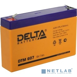 Delta DTM 607 (7 А\ч, 6В) свинцово- кислотный аккумулятор  