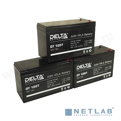 Delta DT 1207 (7 А\ч, 12В) свинцово- кислотный аккумулятор  