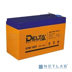 Delta DTM 1207  (7 А\ч, 12В) свинцово- кислотный аккумулятор  