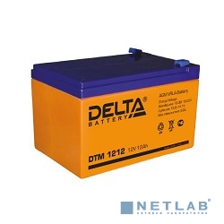 Delta DTM 1212  (12 А\ч, 12В) свинцово- кислотный аккумулятор  