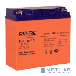 Delta HR 12-18 (18 А\ч, 12В) свинцово- кислотный аккумулятор