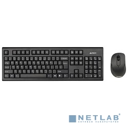 A-4Tech Клавиатура + мышь 7100N клав:черный мышь:черный USB беспроводная [613833]