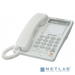 Panasonic KX-TS2365RUW (белый) {16-зн ЖКД, однокноп.набор 20 ном., автодозвон, спикерфон }